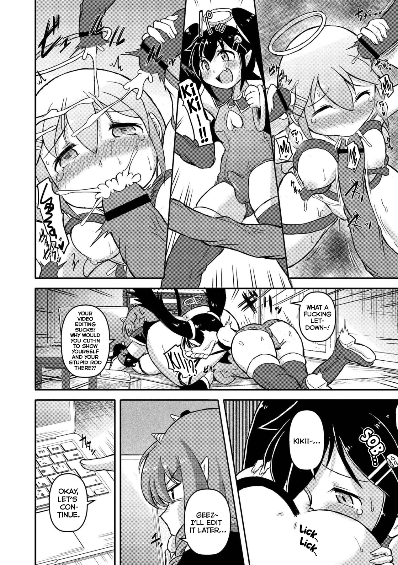 Hentai Manga Comic-I'm a Fighter Minion, the Boss Was Hanging Out in My Room So I Tried Raping Her-Read-8